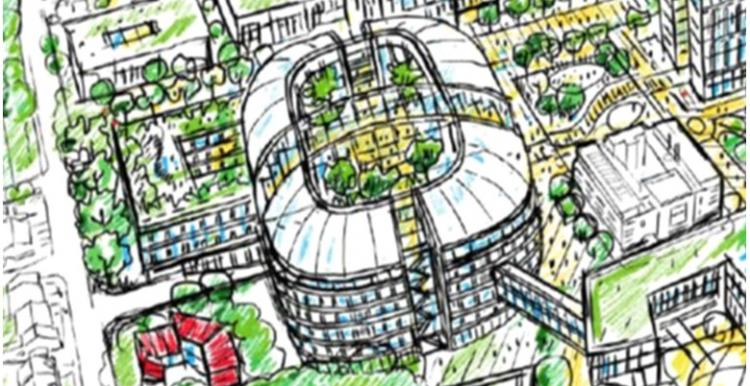 Espom and St Helier artist drawing St Helier, hospitals, £500 million